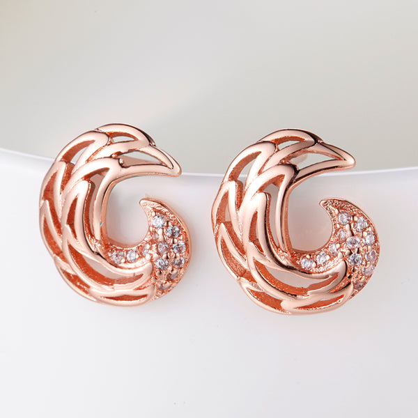 Rose Gold Earrings LSR892