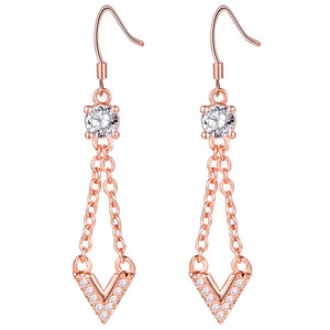 Rose Gold Earrings LSR901