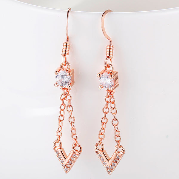 Rose Gold Earrings LSR901