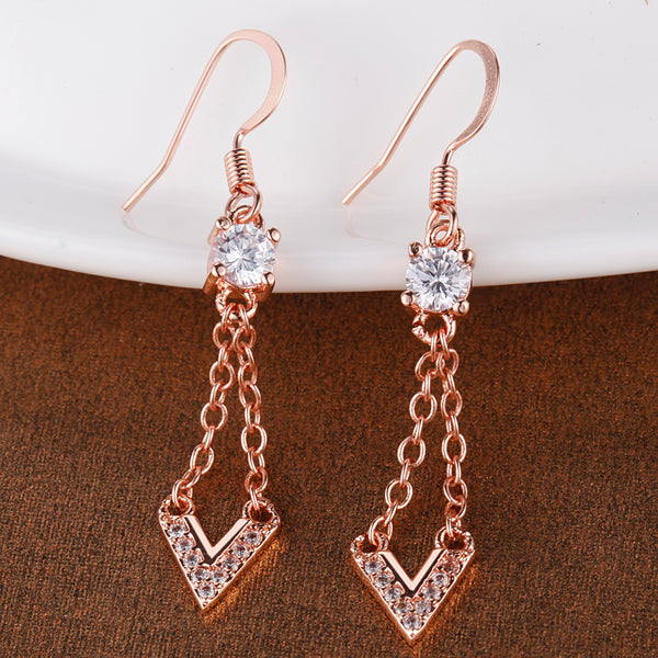 Rose Gold Earrings LSR901