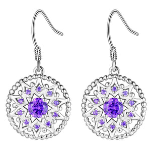 White Gold Plated Earrings LSR909