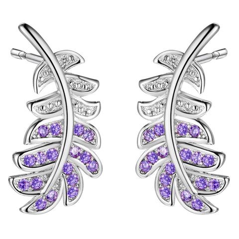 White Gold Plated Earrings LSR917