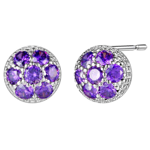 White Gold Plated Earrings LSR925