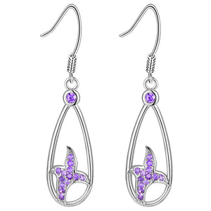 White Gold Earrings LSR948