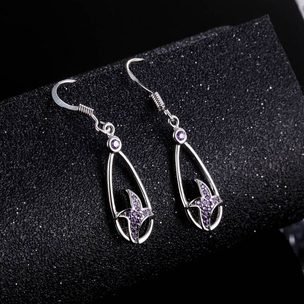 White Gold Earrings LSR948