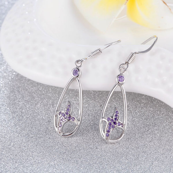 White Gold Earrings LSR948