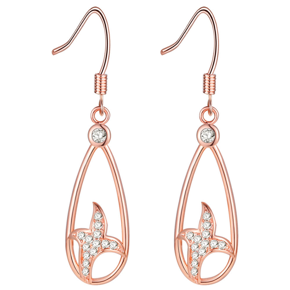 White Gold Earrings LSR949