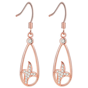 White Gold Earrings LSR949