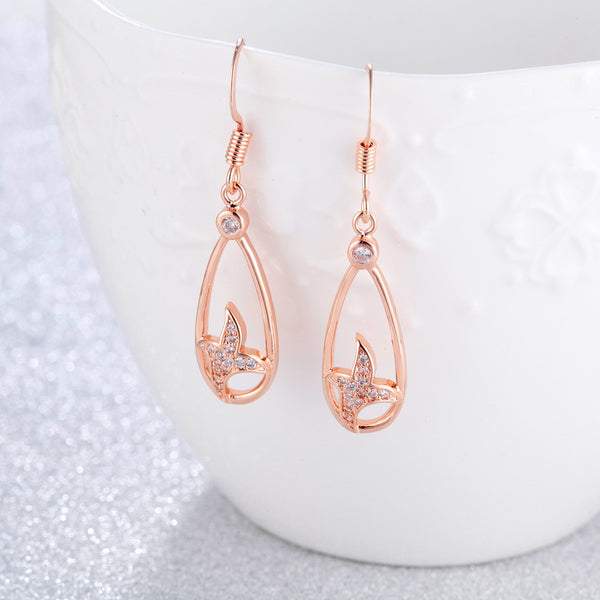 White Gold Earrings LSR949