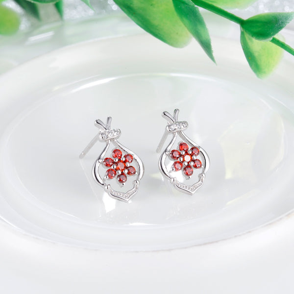 White Gold Earrings LSR951