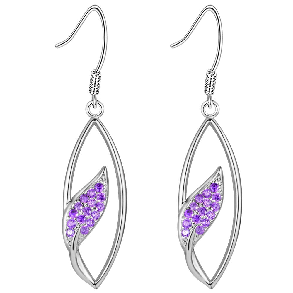 White Gold Earrings LSR958