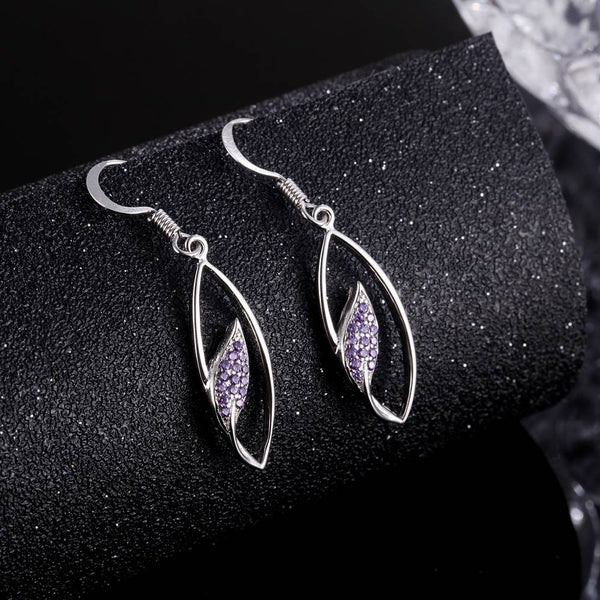 White Gold Earrings LSR958