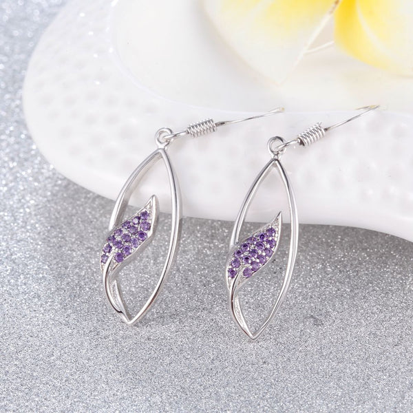 White Gold Earrings LSR958