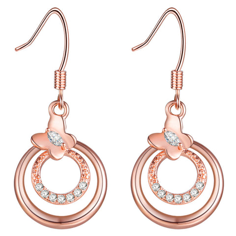 Rose Gold Earrings LSR959