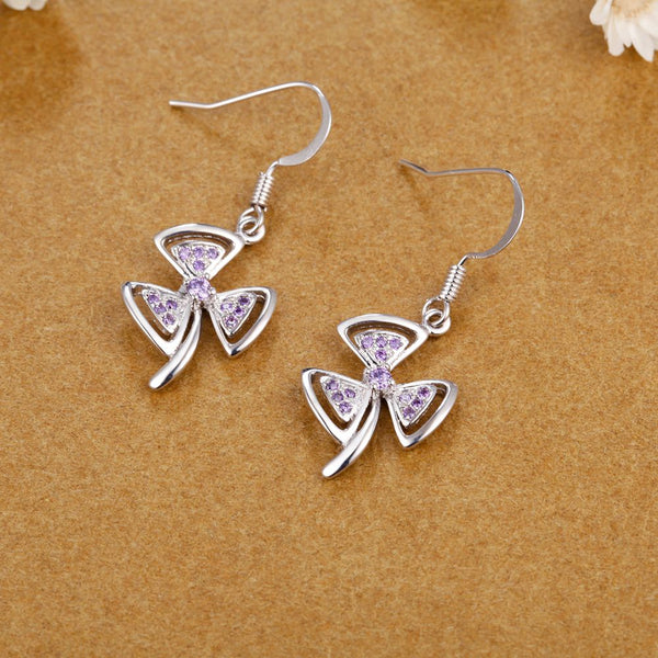 White Gold Earrings LSR966