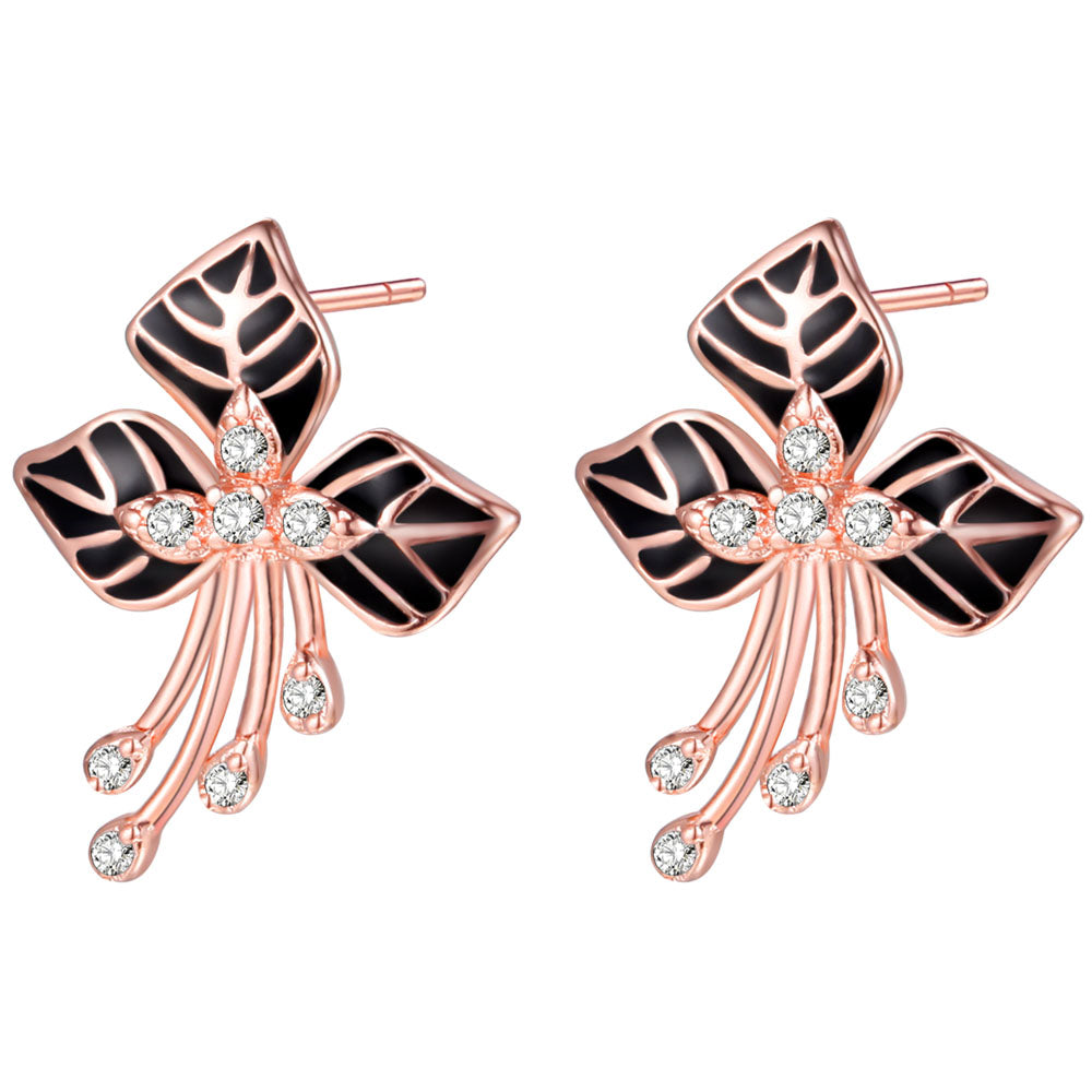 Rose Gold Earrings LSR969