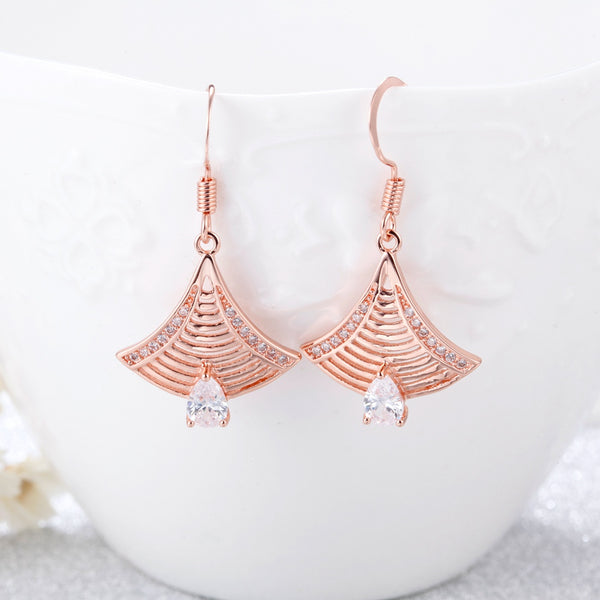 Rose Gold Earrings LSR975