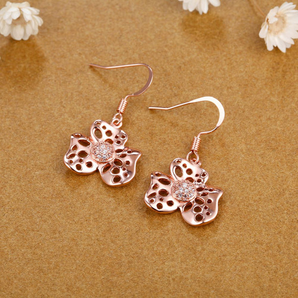 Rose Gold Earrings LSR976