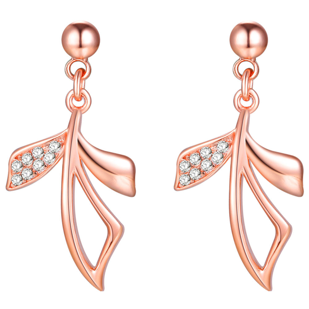 Rose Gold Earrings LSR978