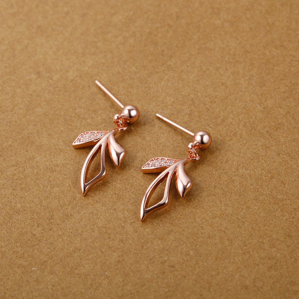 Rose Gold Earrings LSR978