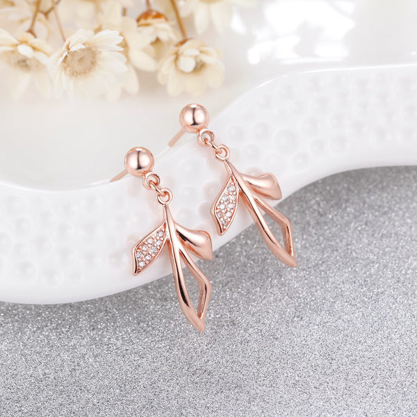 Rose Gold Earrings LSR978