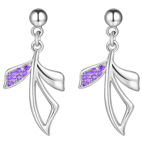 White Gold Earrings LSR979