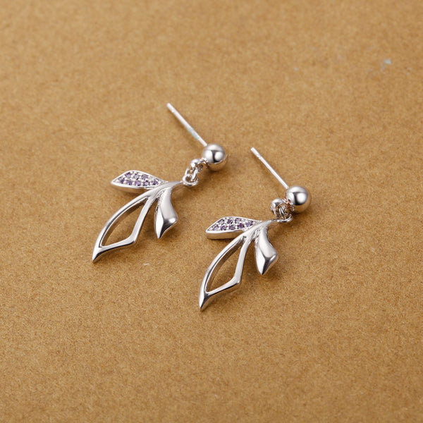 White Gold Earrings LSR979