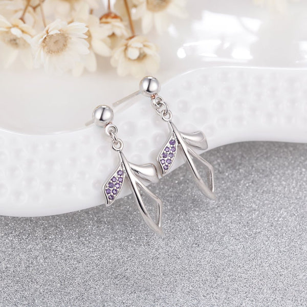 White Gold Earrings LSR979