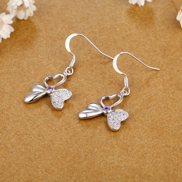 White Gold Earrings LSR981