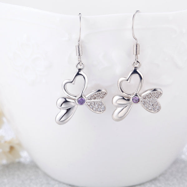 White Gold Earrings LSR981