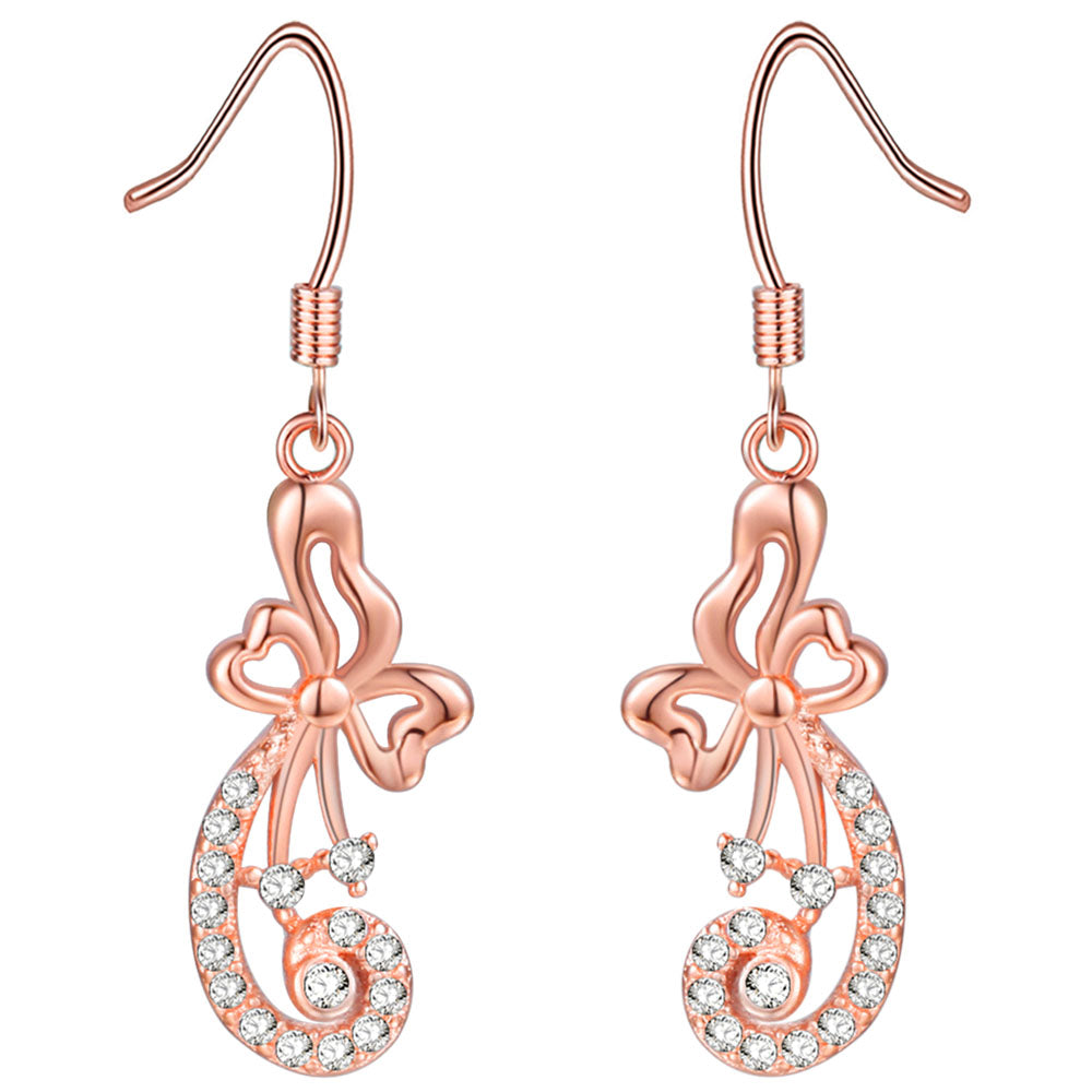 Rose Gold Earrings LSR982