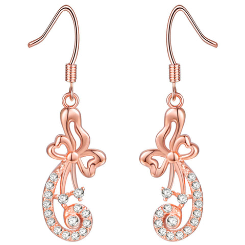 Rose Gold Earrings LSR982