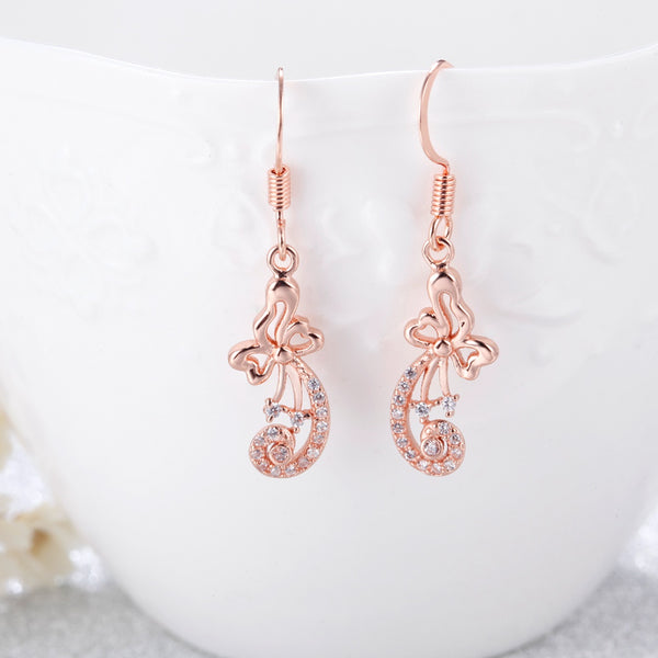 Rose Gold Earrings LSR982