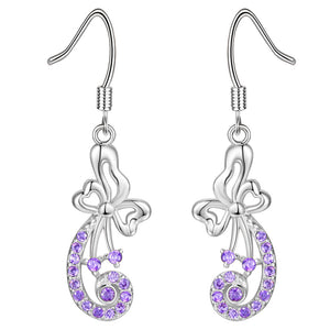 White Gold Earrings LSR983