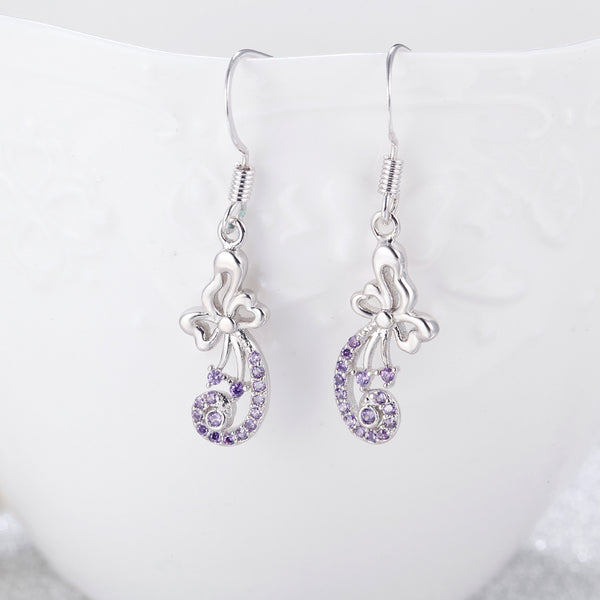 White Gold Earrings LSR983