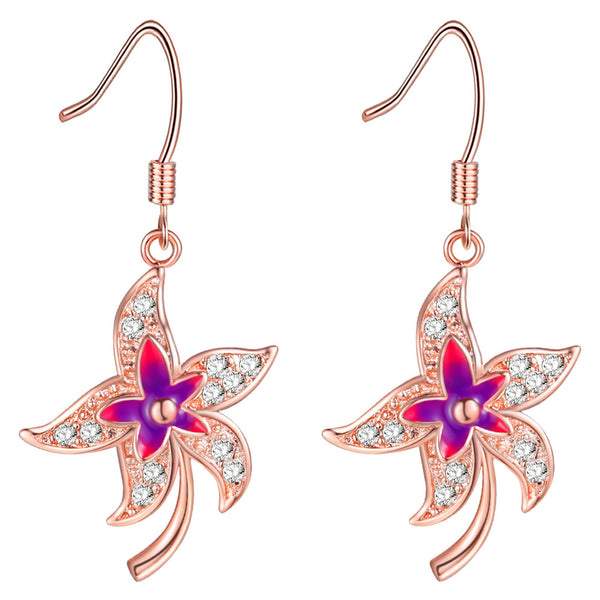 Rose Gold Earrings LSR986