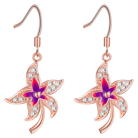 Rose Gold Earrings LSR986