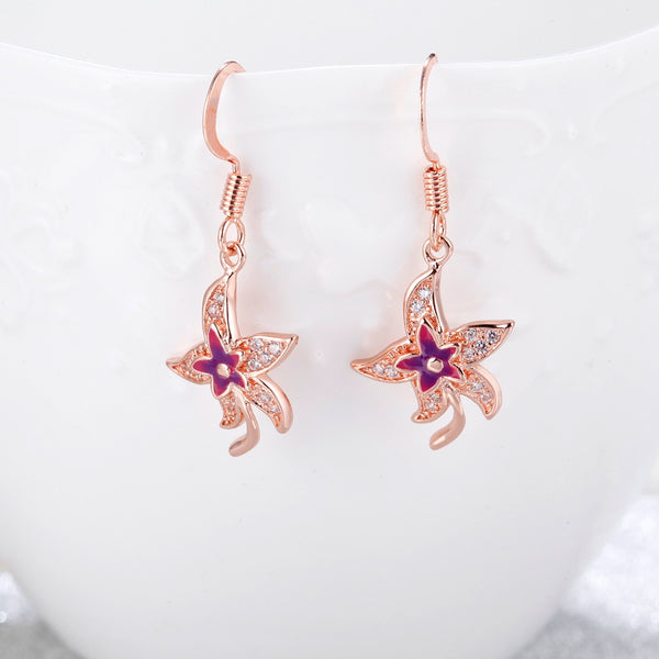 Rose Gold Earrings LSR986