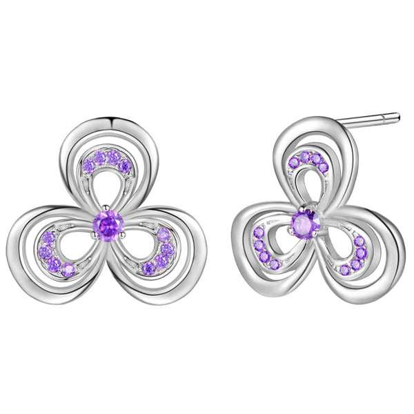 White Gold Earrings LSR990