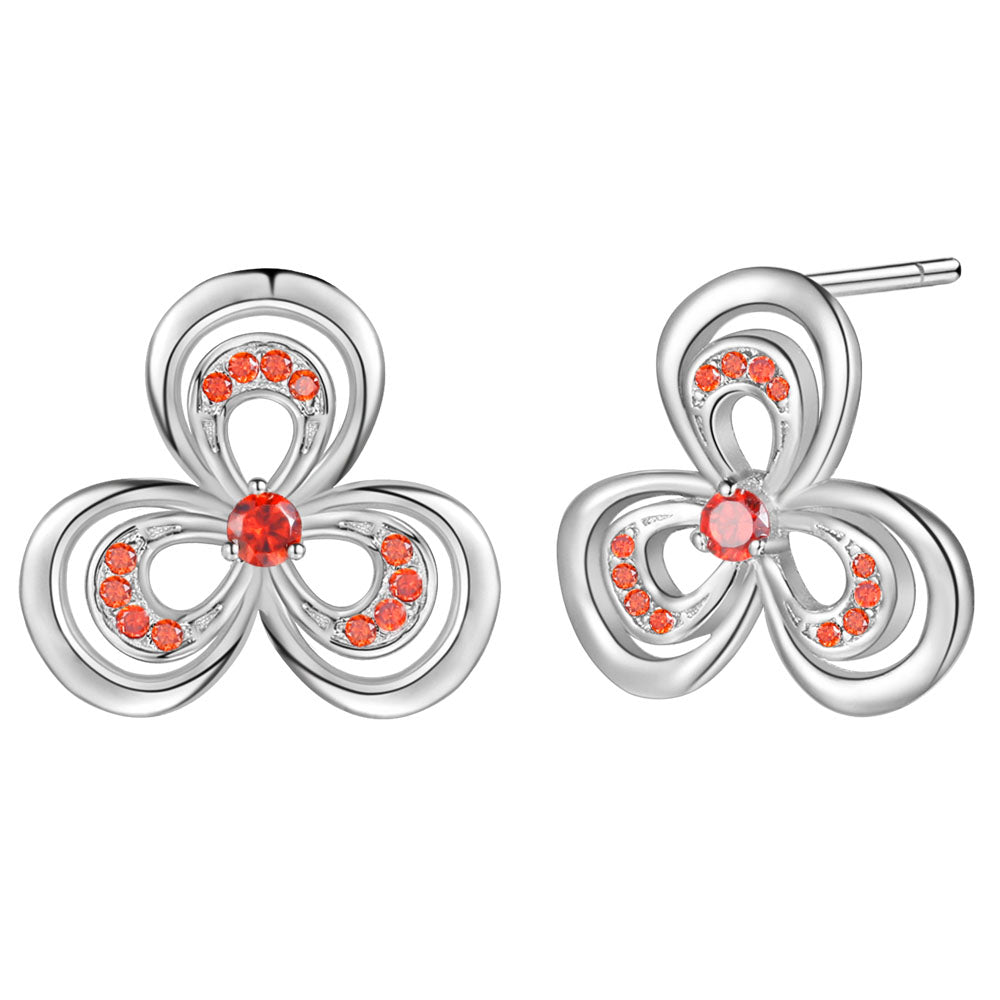 White Gold Earrings LSR992