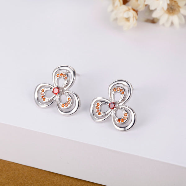 White Gold Earrings LSR992