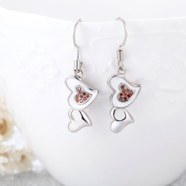 White Gold Earrings LSR996