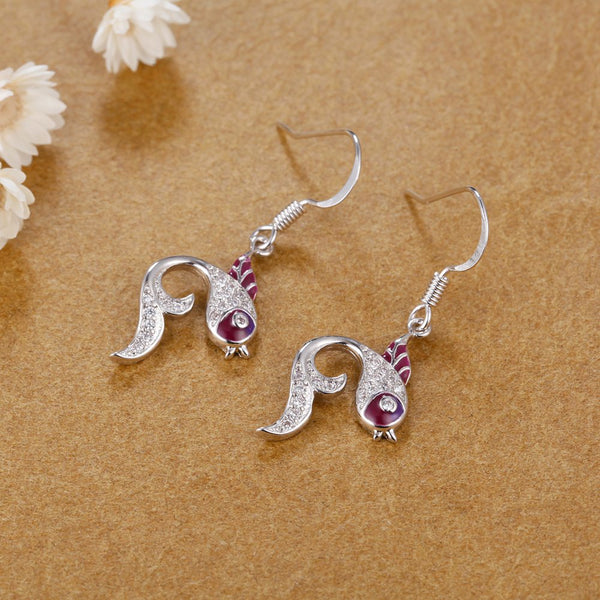 White Gold Earrings LSR997