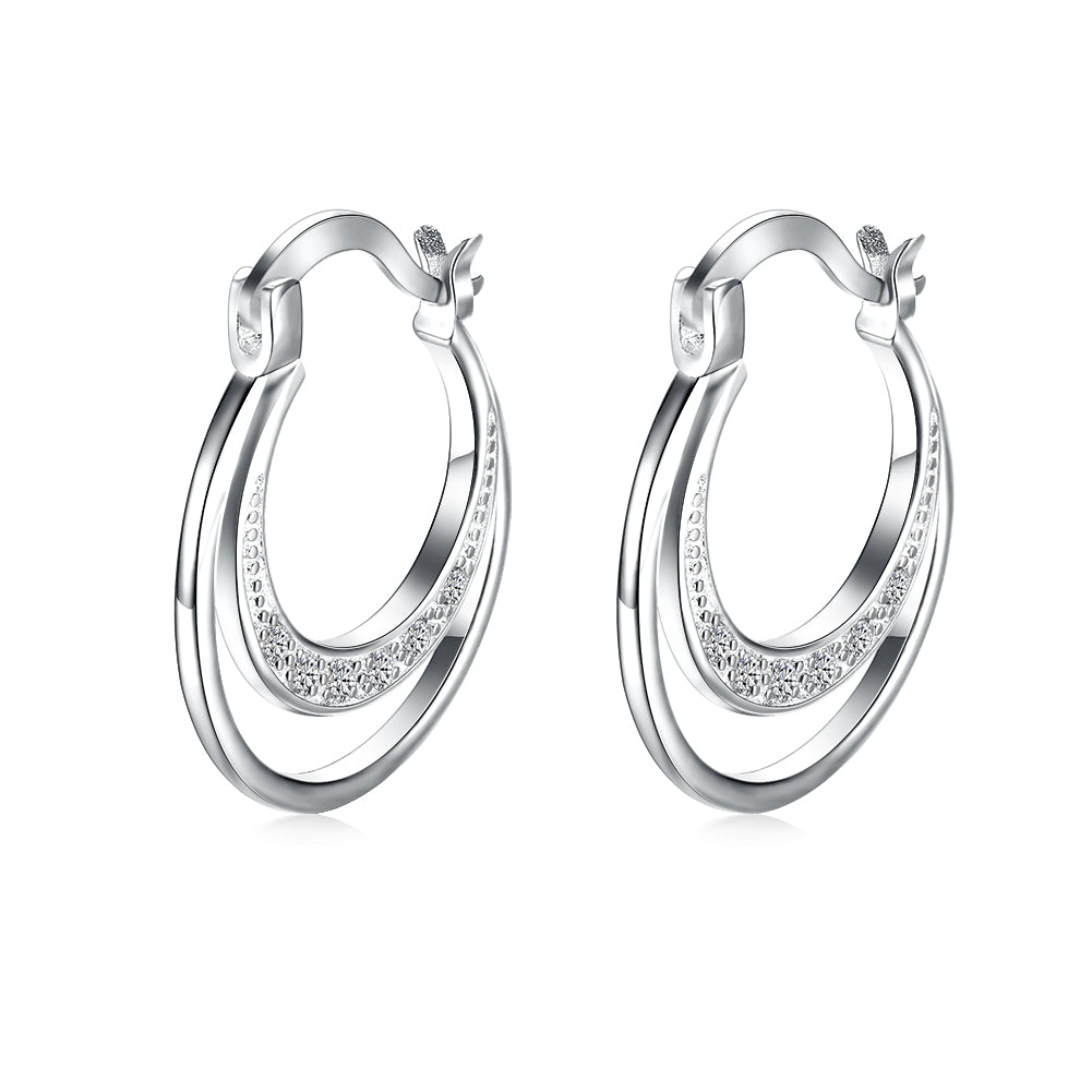 Silver Earrings LSE779