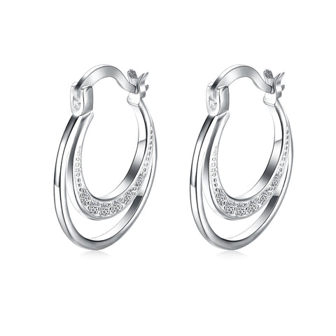 Silver Earrings LSE779