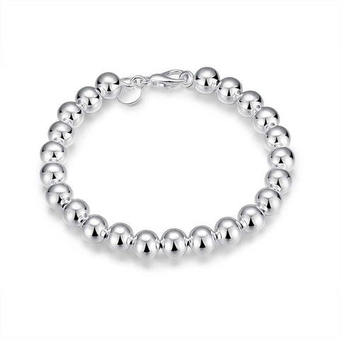 Lucky Silver - Silver Designer Hollow Ball Bracelet - LOCAL STOCK - LSH126