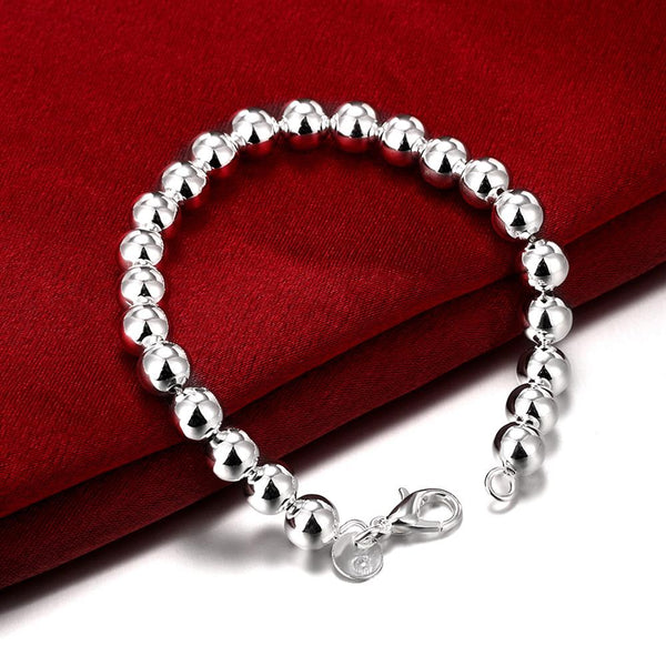 Lucky Silver - Silver Designer Hollow Ball Bracelet - LOCAL STOCK - LSH126