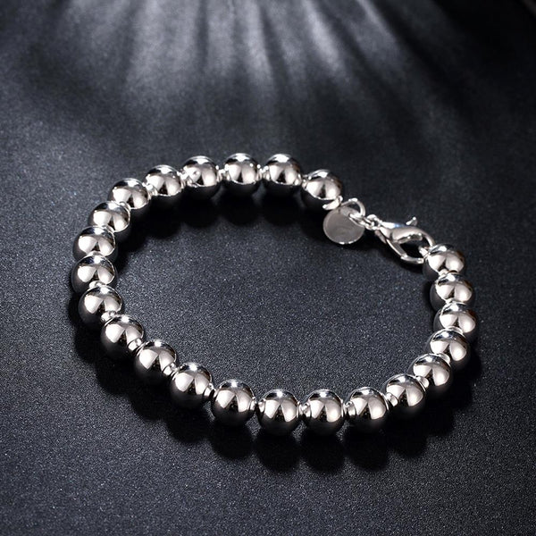 Lucky Silver - Silver Designer Hollow Ball Bracelet - LOCAL STOCK - LSH126