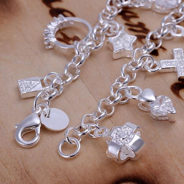 Lucky Silver - Silver Designer Charm Bracelet - LOCAL STOCK - LSH144