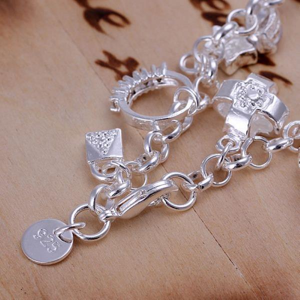 Lucky Silver - Silver Designer Charm Bracelet - LOCAL STOCK - LSH144